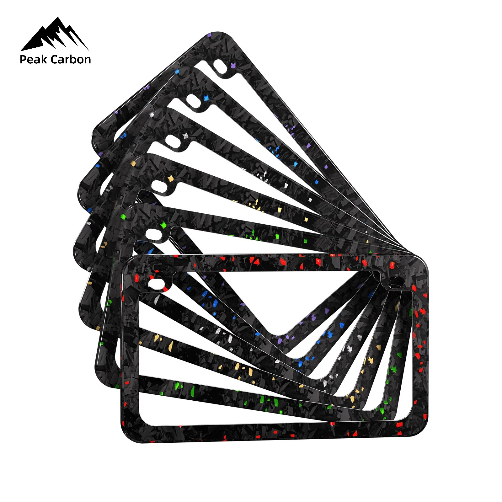 U.S. バージョンリアル光沢のある鍛造カーボンファイバーバイクナンバープレート 2 ネジ付きアメリカ版モトプレート