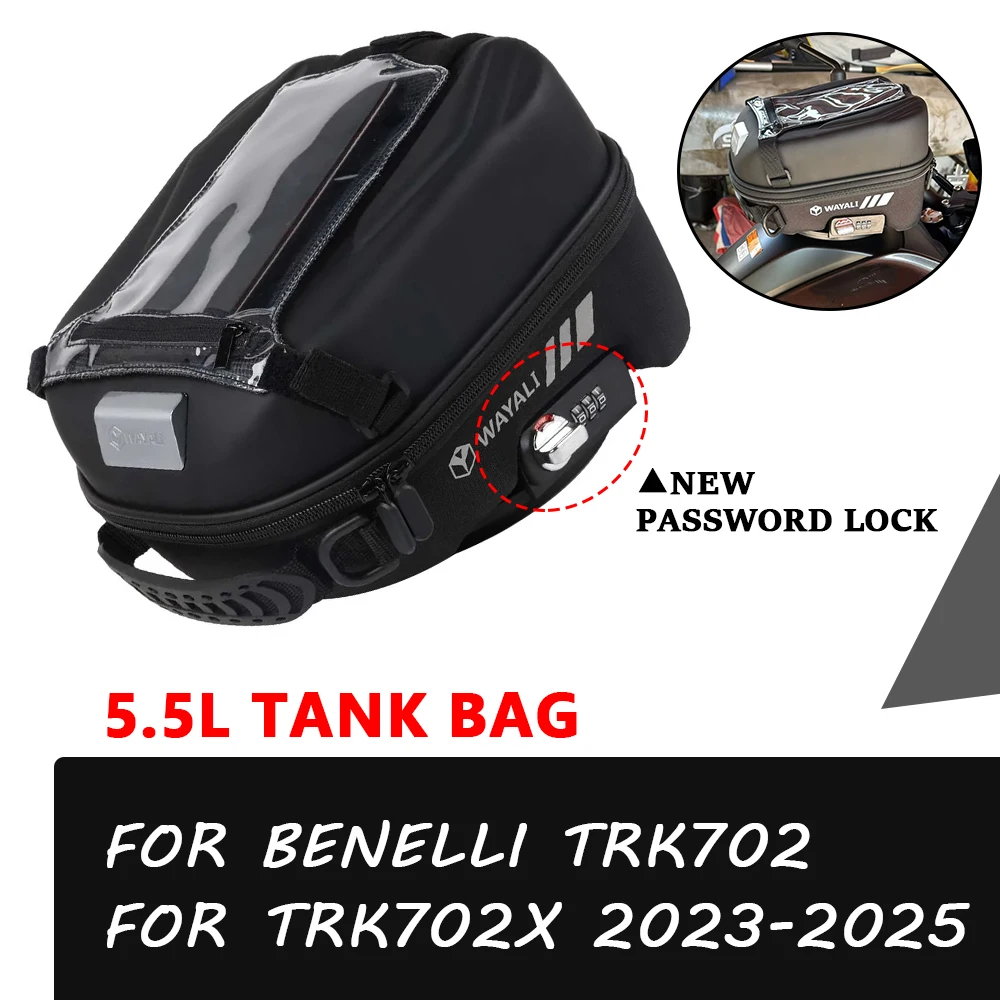 Motorcycle Accessories Fuel Tank Bag Luggage Backpack Tanklock Bags For Benelli TRK 702X TRK 702 X TRK702X TRK702 2023 2024 2025