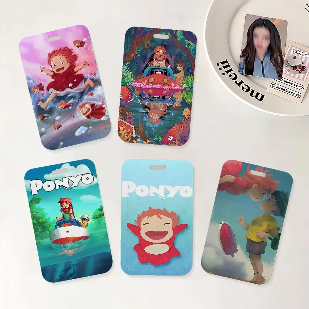 Movie P-Ponyo On The C-Cliff Ausweishalter mit Umhängeband für Büro, Schule, Namenskarte, Ausweishülle