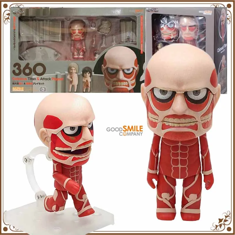 

GSC Original Nendoroid Anime Figure Attack on Titan COIOSSUS TITAN ATTACK PIAYSET Action Figure Toys For Boys /Girls
