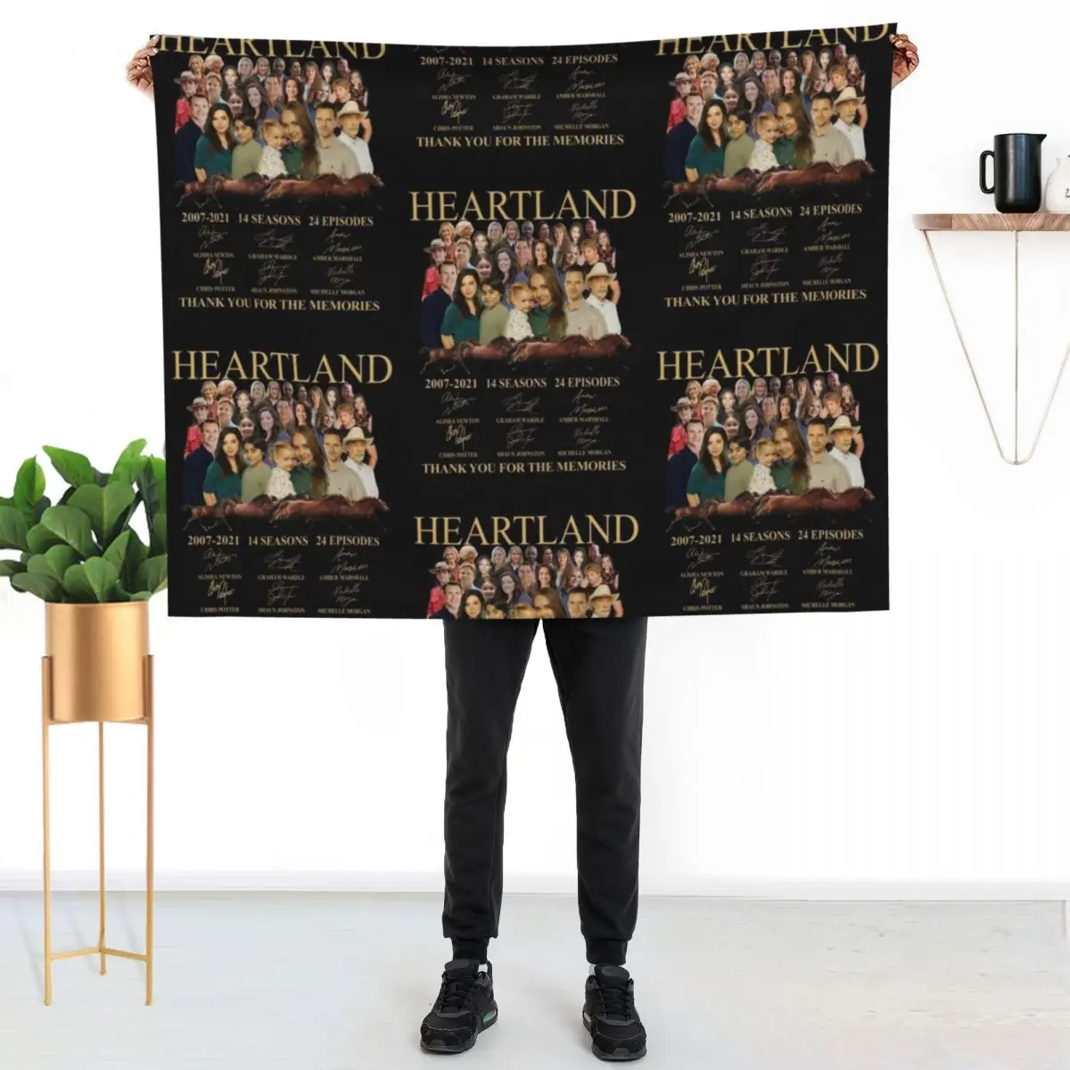 Signatures Of Heartland Thank You For The Memories Throw Blanket warm winter christmas gifts Winter beds Thin Quilt Blankets