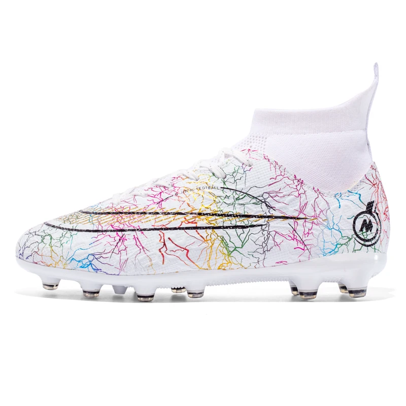 

Large Size Football Boots for Men Competition Training Shoes Artificial Grass Long Fragment Nails Shoes Student Sports Seamless