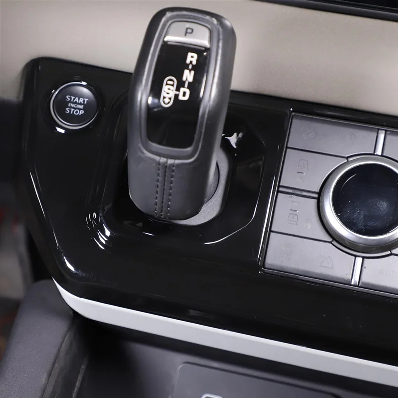 

Классический для Land Rover Defender 90 110 2020-2023, центральная консоль с левым рулем, панель переключения передач, рамка, накладка, детали, аксессуары, глянцевый Bl