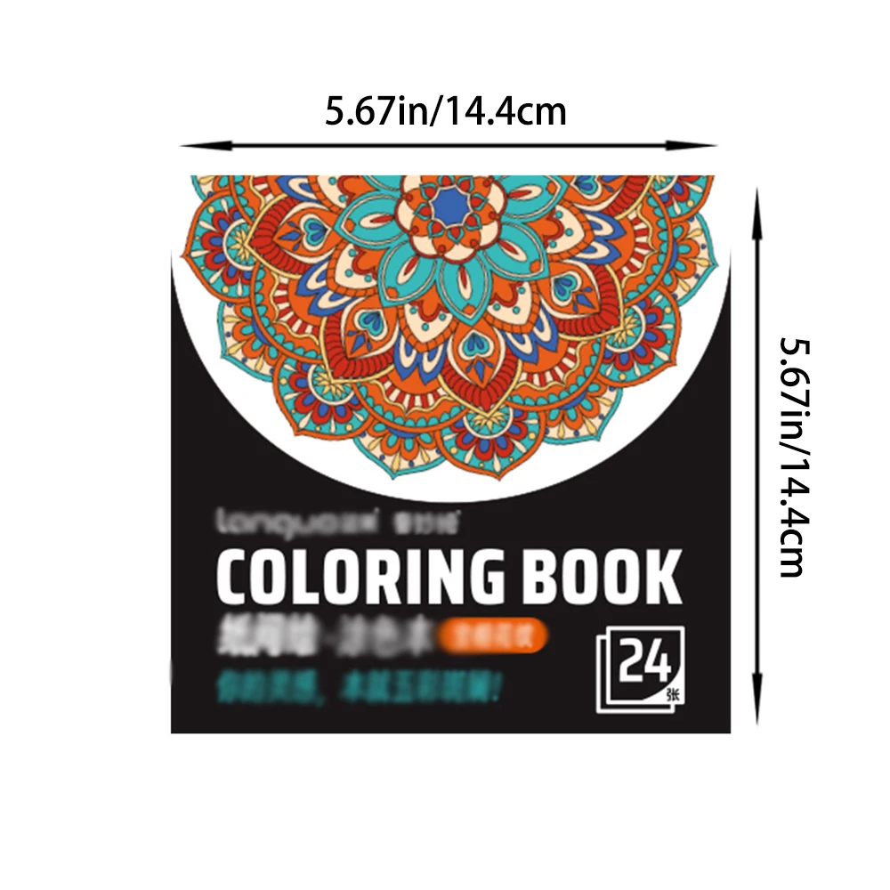 24 sheets graffiti notebook line drawing thick line draft coloring notebook fun graffiti coloring decompression painting