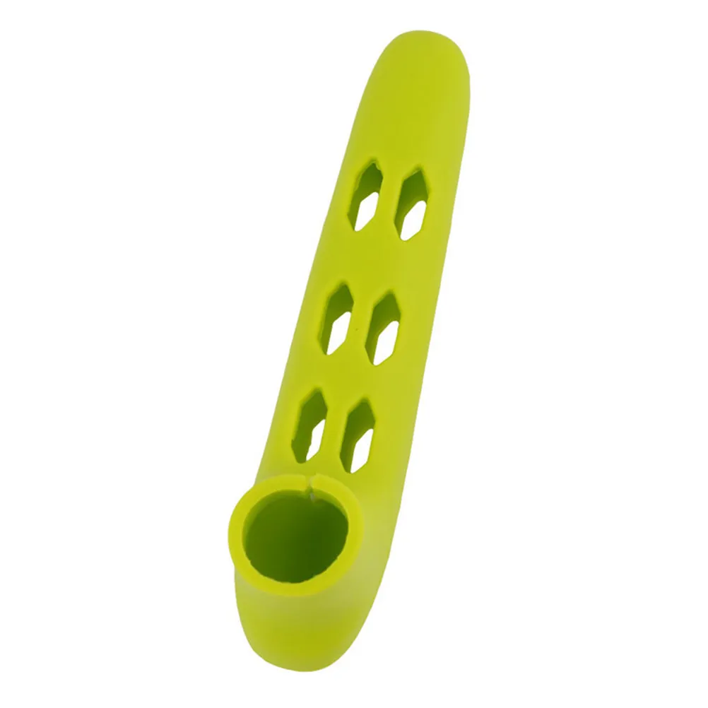 Silicone Door Handle Glove L Shape Knob Cover Safety Protector Non-Slip Waterproof Quick Friendly Odorless Green