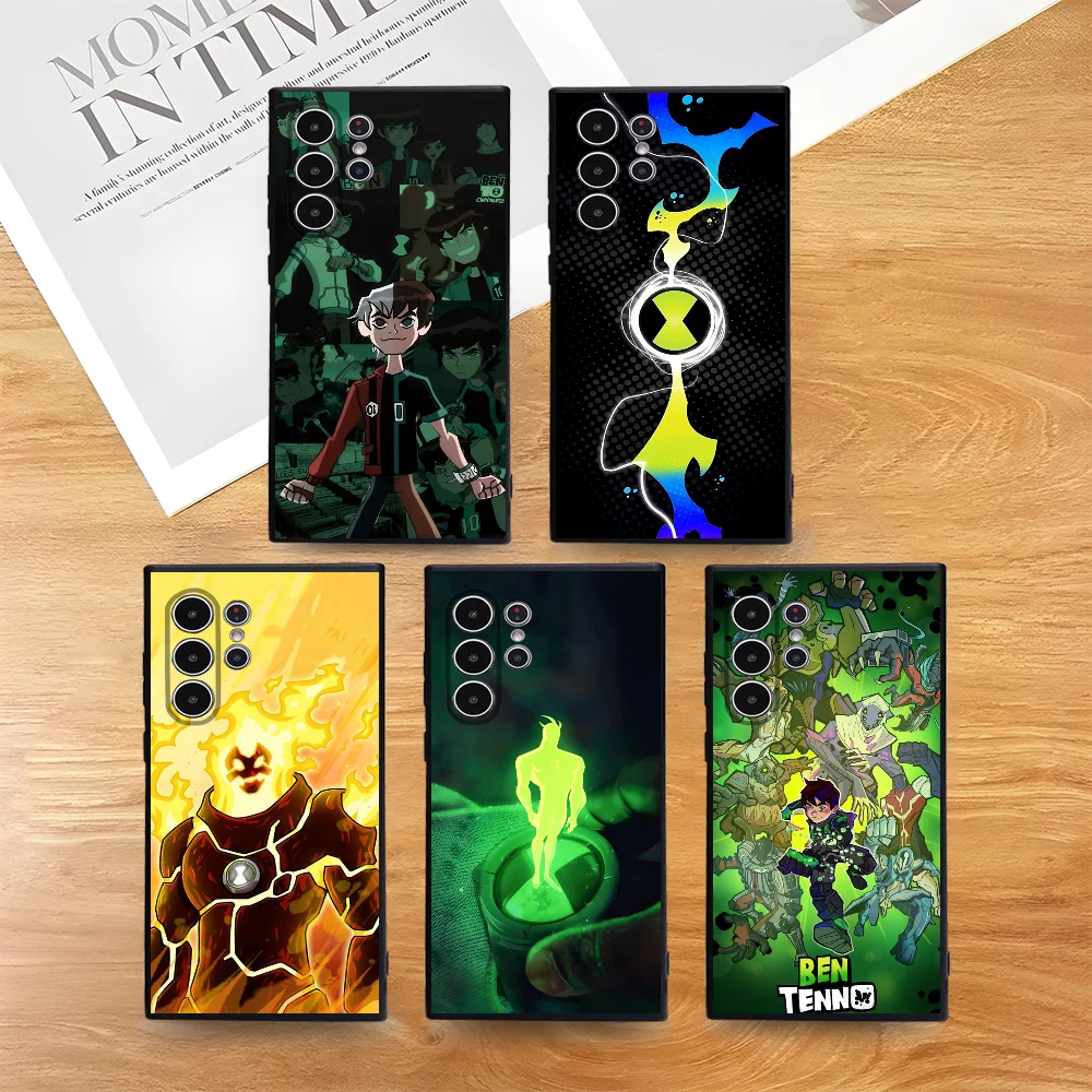 

Cool B_Ben Cartoon 10 Phone Case For Samsung Galaxy S25 S24 S22 S23 Ultra S21 S20 Plus 5G Frosted Non-Slip Full Cover Soft Case