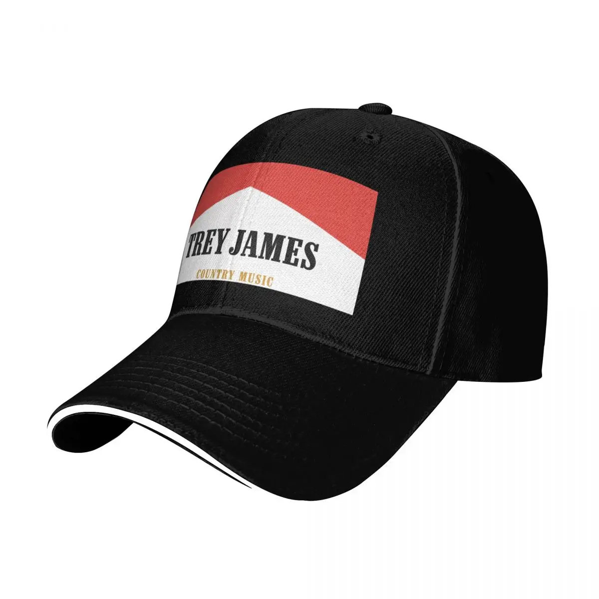 Trey James The Dart Baseball Cap Snapback Flat Bill Strapback Dad Hat Six Panel Structured Crown