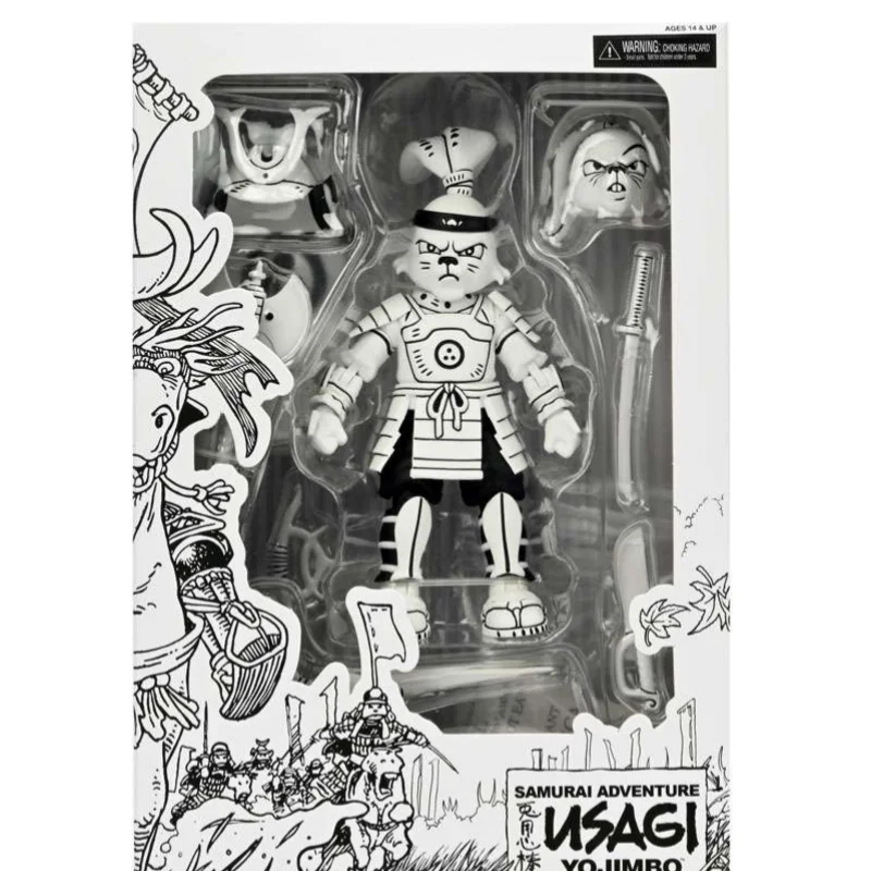 حقيقية مياموتو أرنب أنيمي الشكل 7 بوصة أحادية اللون/ملونة مغامرات الفضاء Usagi Yojimbo البلاستيكية عمل نموذج لجسم لعبة #5