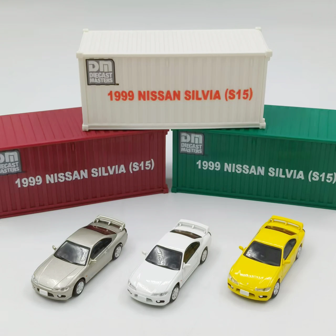 DM DieCast Master 1:64 سيلفيا S14 S15 سبيكة سيارة نموذج الكبار الأطفال جمع تذكارية ثابت عرض هدية لعبة