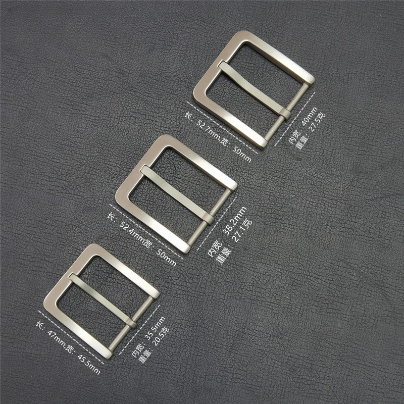 Fashion Pure Titanium Belt Buckle 35mm / 38mm / 40mm Anti-Allergy No Rust Sweat Corrosion Light Weight Men Women Belt PinBuckle