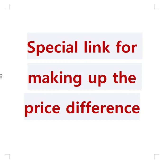 Making up the Difference for Orders