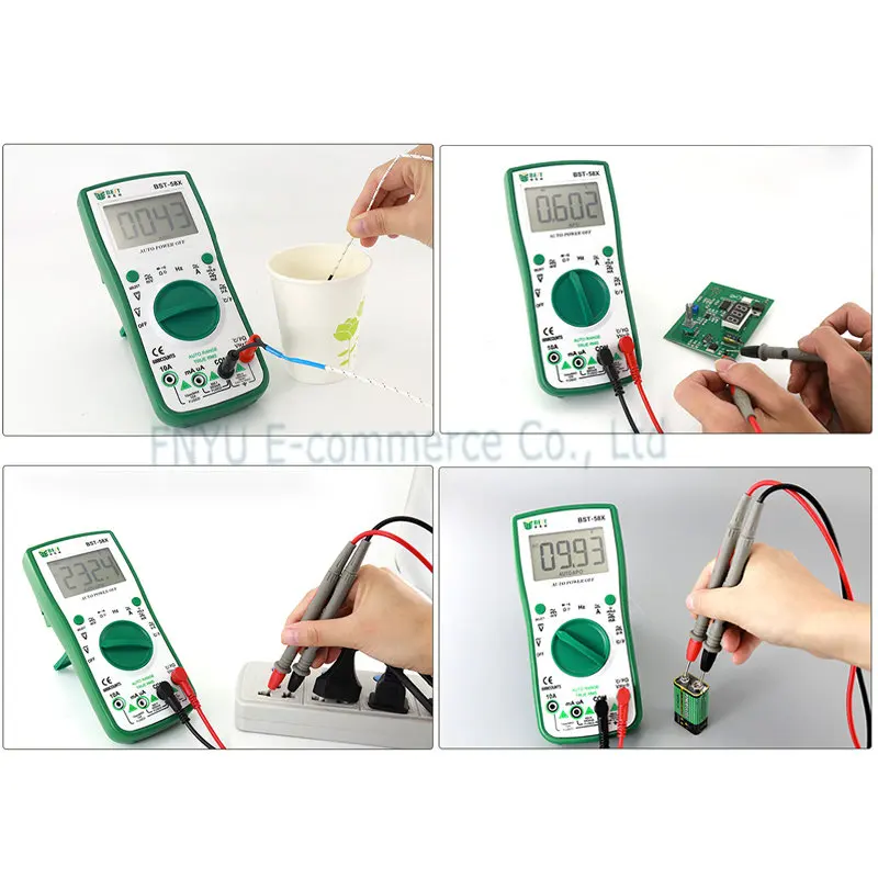 Imagem -06 - Multímetro Melhor Bst58x Multímetro Inteligente Digital Totalmente Automático ac dc Tensão Atual Resistência Precisa Ferramenta de Detecção