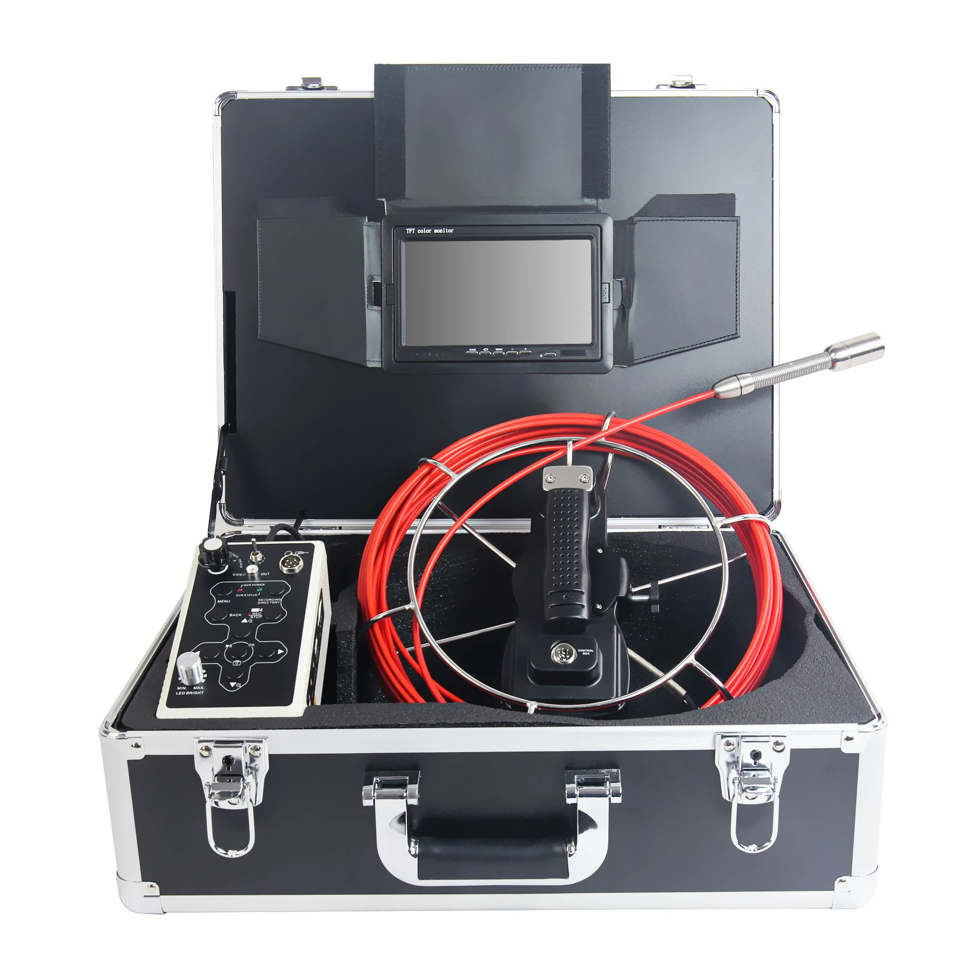

23MM Head 20M Red Cable Industrial Endoscope Sewer Pipe Drain DVR CCTV Inspection Camera for Plumber Pipeline Inspection