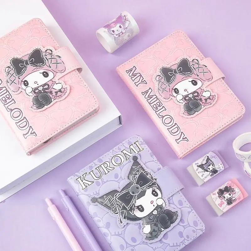 

Kawaii Kuromi My Melody Sanrio Student Cute Cartoon Notebook Girls Diary Children Account Book Christmas Gifts for Kids