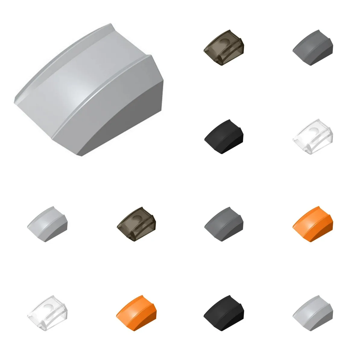 

50 шт., высокотехнологичные сборные частицы 30602, изогнутые 2x2, комплект кирпичных строительных блоков, сменная часть, игрушка для детей, подарки