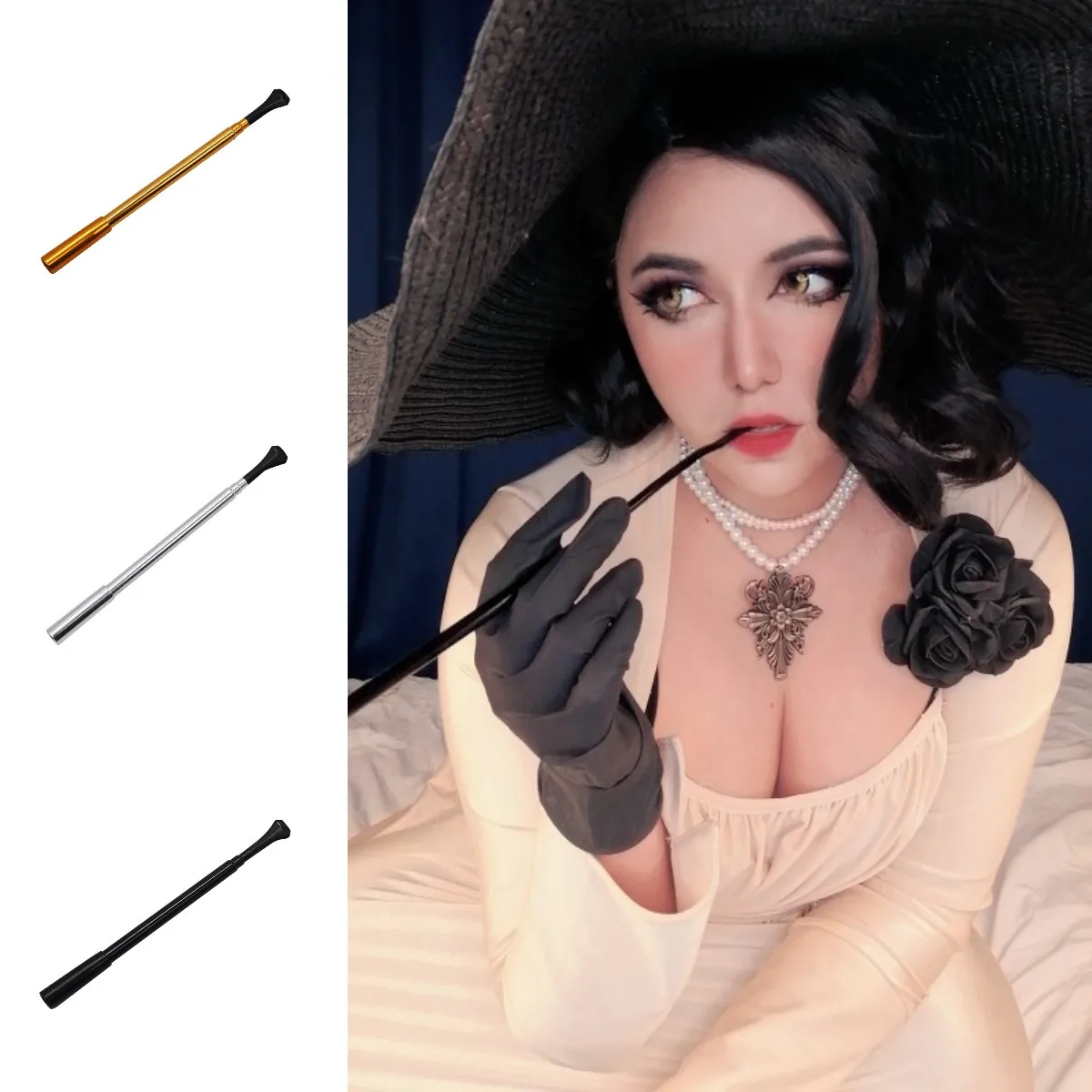 

Elegant Vintage Extendable Cigarette Holder Photo Prop Costumes Cigarette Holder