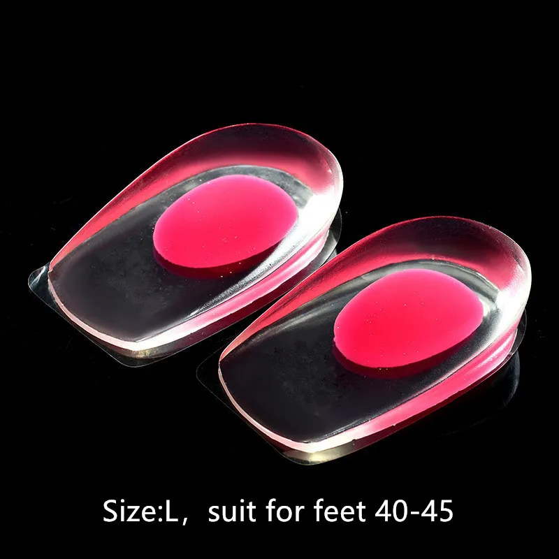 Semelles intérieures en Gel de silicone pour hommes et femmes, 1 paire, soulage la douleur au pied, protecteurs, Support d'éperon, coussinet de chaussure, Inserts à talons hauts