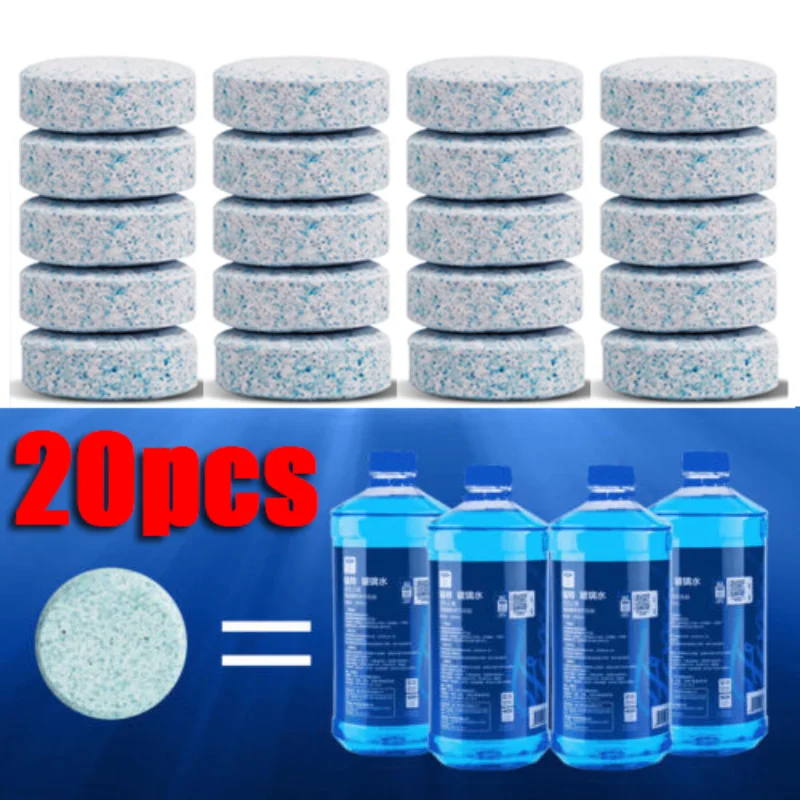 Car Washing Solid Effervescent Tablets Windshield Windscreen Cleaner Home Car Window Glass Dust Washing Solid Detergent