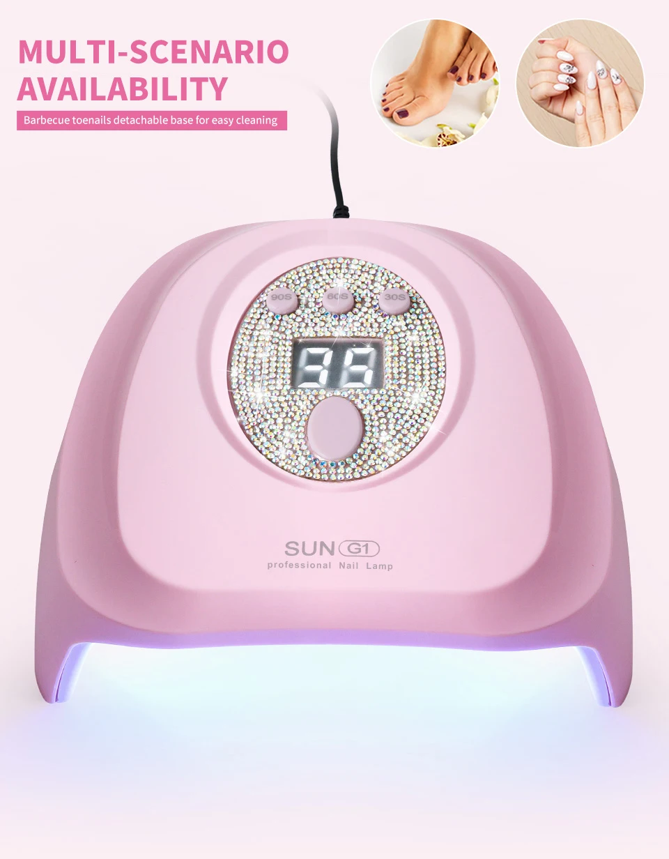 24 LED Nail Dryer Rapid Cure Lamp Professional Nails Phototherapy Light for Manicure Salon Acrylic Gel Art Quick Drying Tools