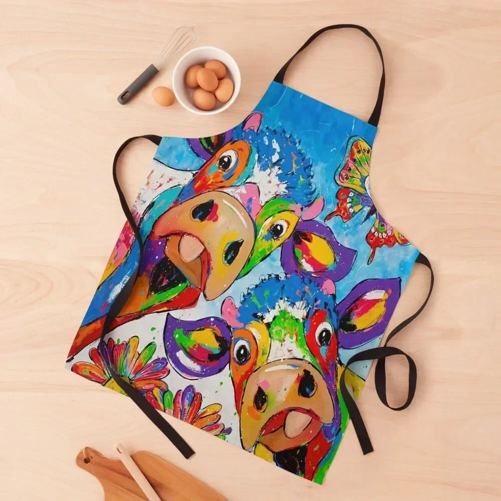

Funny Cow Apron Sexy Household Items Useful Kitchen accessories Hairdressing Hairdresser Accessories Apron