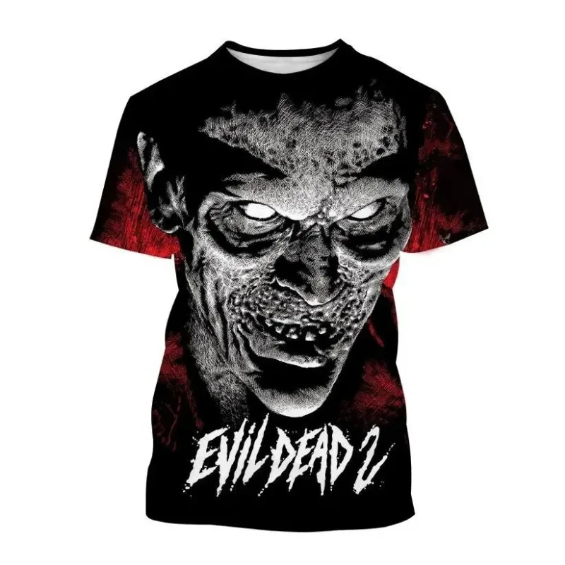 Summer The Evil Dead 3D Print T-Shirts Streetwear Casual Men Women Fashion Short Sleeve T Shirt O-Neck Kids Tees Tops Clothing