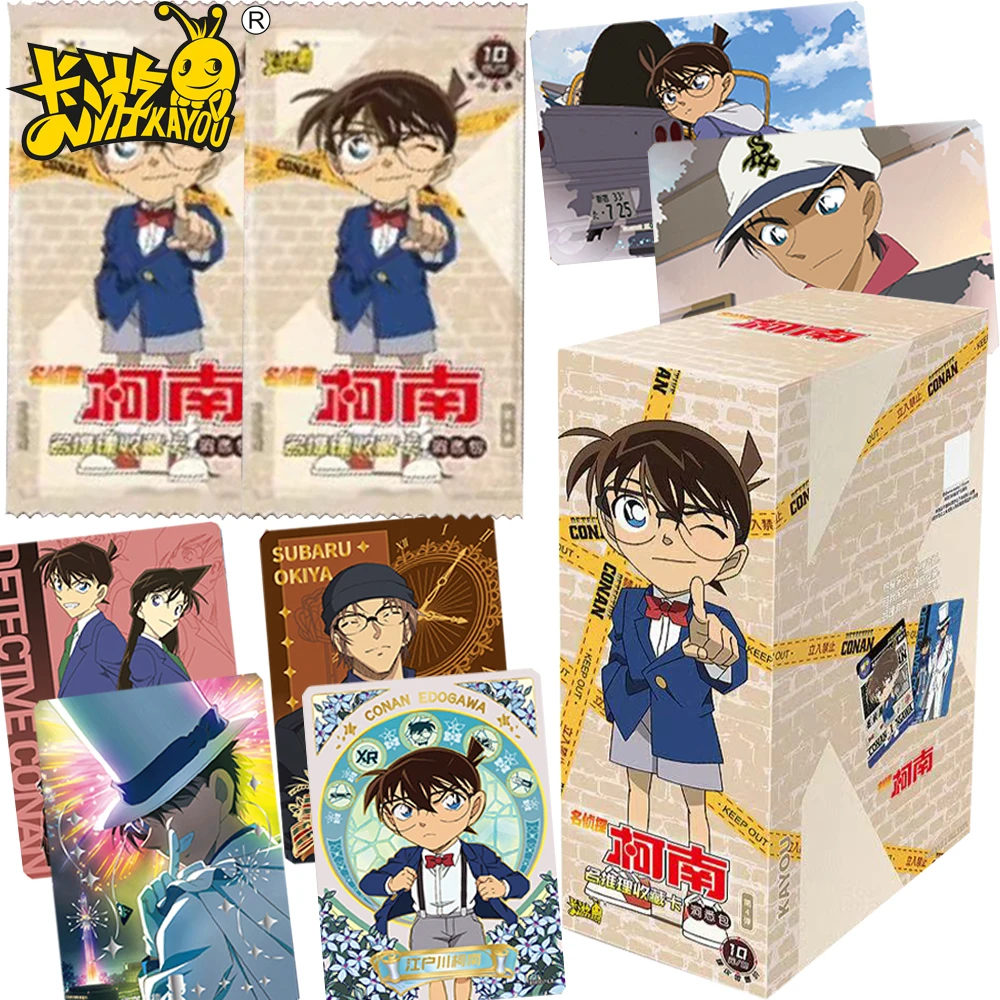 

KAYOU настоящие карты детектива Конана, очень любимые японские разумные аниме, модные трендовые коллекционные карты для фигурок, Рождественский подарок