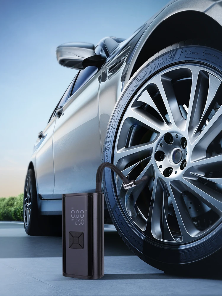 AliExpress NONE Bicycle Tire Inflator Digital Display Air Mattress Pump USB C Rechargeable Air Compressor with LED Light for Bike Motorcycle Car