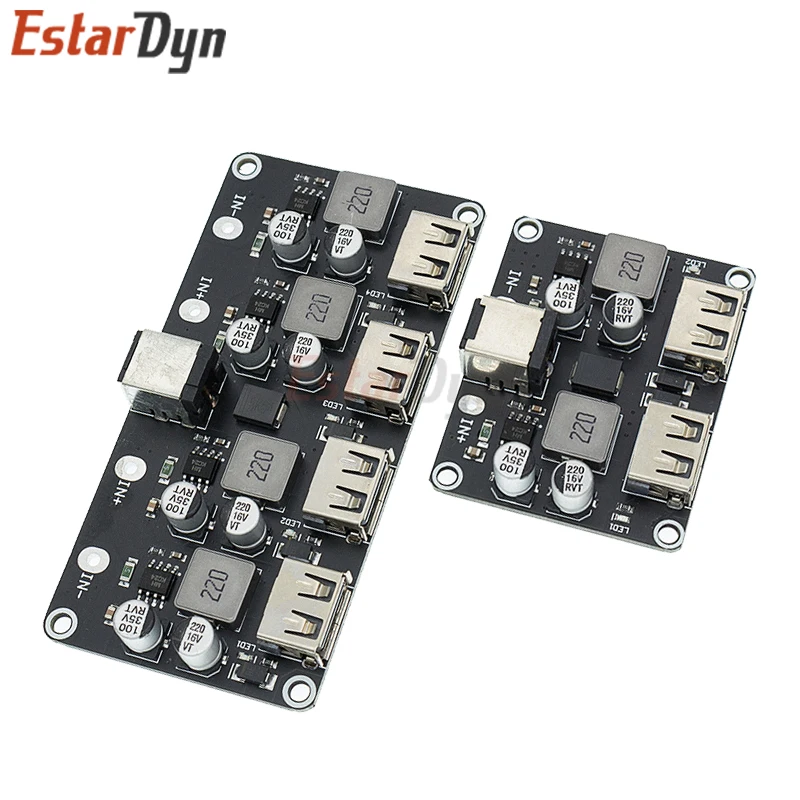 USB QC3.0 QC2.0 USB DC-DC Buck Converter Charging Step Down Module 6-32V 9V 12V 24V to Fast Quick Charger Circuit Board 5V