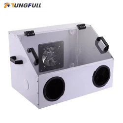 Dust Box Metal One-piece Dental Grinding Polishing Box Lapping Protector Cutting Grinding Engraving Polishing Dust Proof Cover