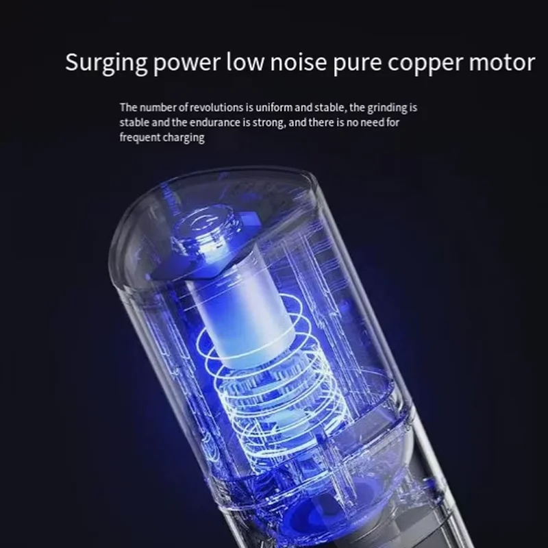 전기 커피 콩 그라인더 소형 휴대용 그라인더 가정용 커피숍 커피 콩 장시간 지속 배터리 수명 그라인더 기계