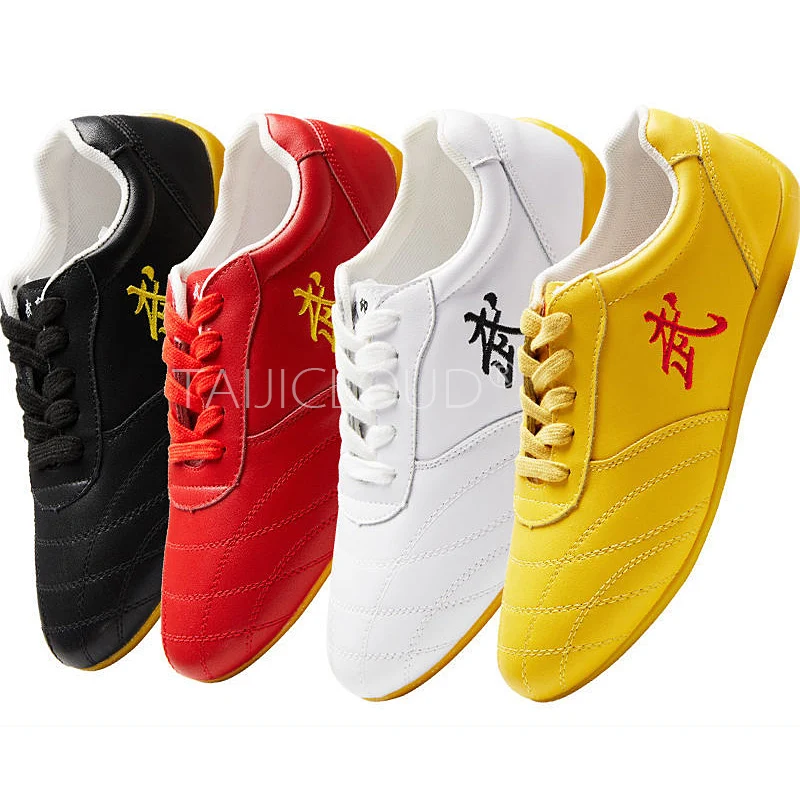 

Martial Arts Shoes, Training Shoes with Tread Rubber Sole and Cowhide, Tai Chi Shoes for Men and Women, Practice Shoes.