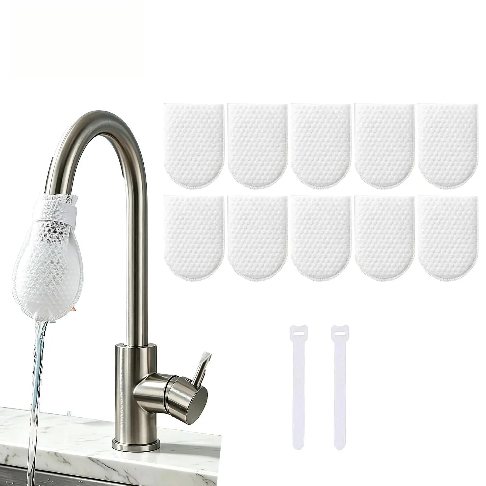 Faucet Filter Cotton Tap Water Filter Bag Faucet Anti Splash Tap Purifier Bag Kitchen Thickened Washable Sediment Filtration Bag view 3