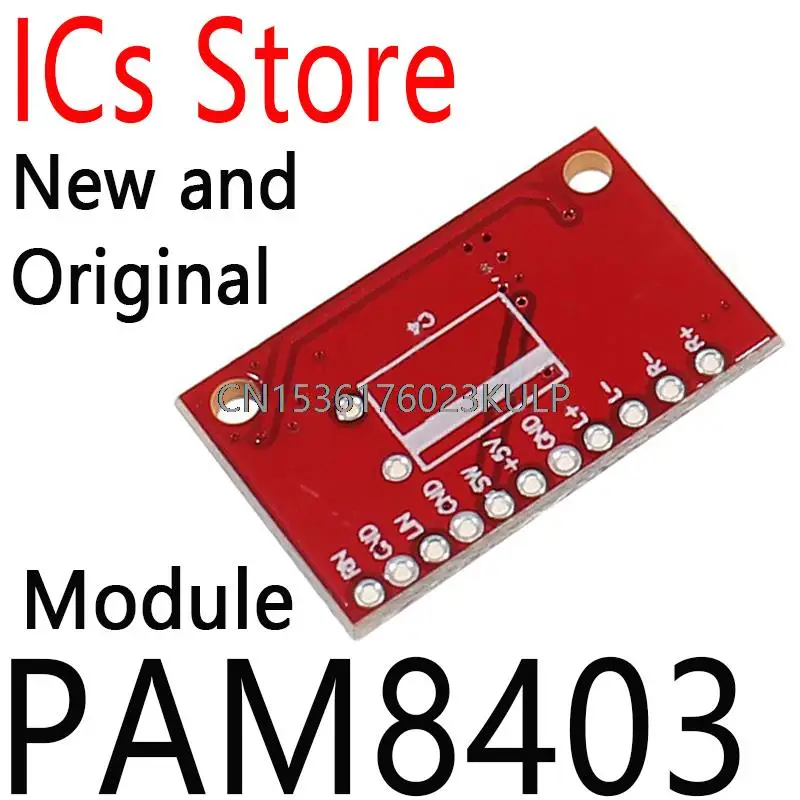 2PCS Red Board Super Mini Digital Power Amplifier Board Module Small Power Amplifier Board High Power 3W Dual Channel PAM8403