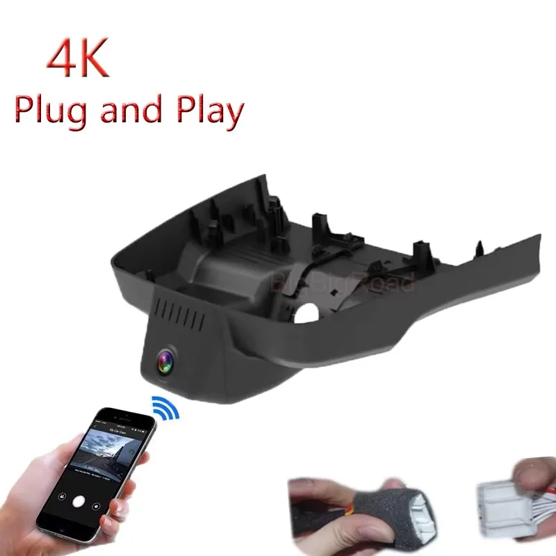 

4K Plug And Play For Ford Ranger 2023 2024 Car Wifi DVR Video Recorder Dash Camera Wide Angle Dashcam Black Box