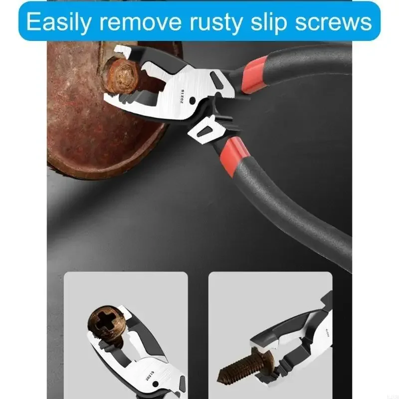For Home Repairs, Secure Screw Extraction 9Inch Long Needle Nose Pliers, Easy Removal of Rusted Screws with Wire Cutter