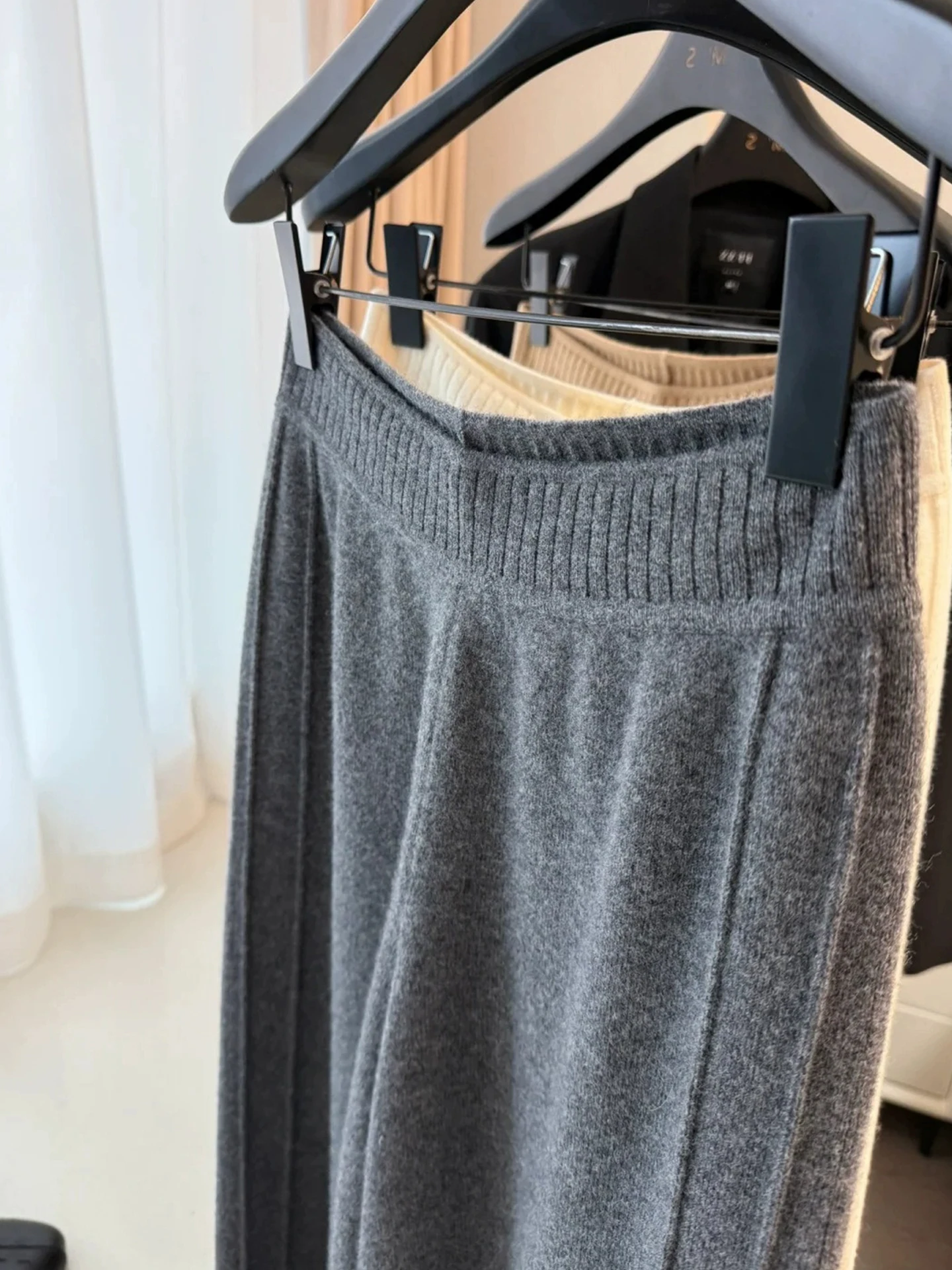 Ele confortable drapé pantalons décontractés femmes jambe droite Faionable minceur automne hiver trajet amical pantalon