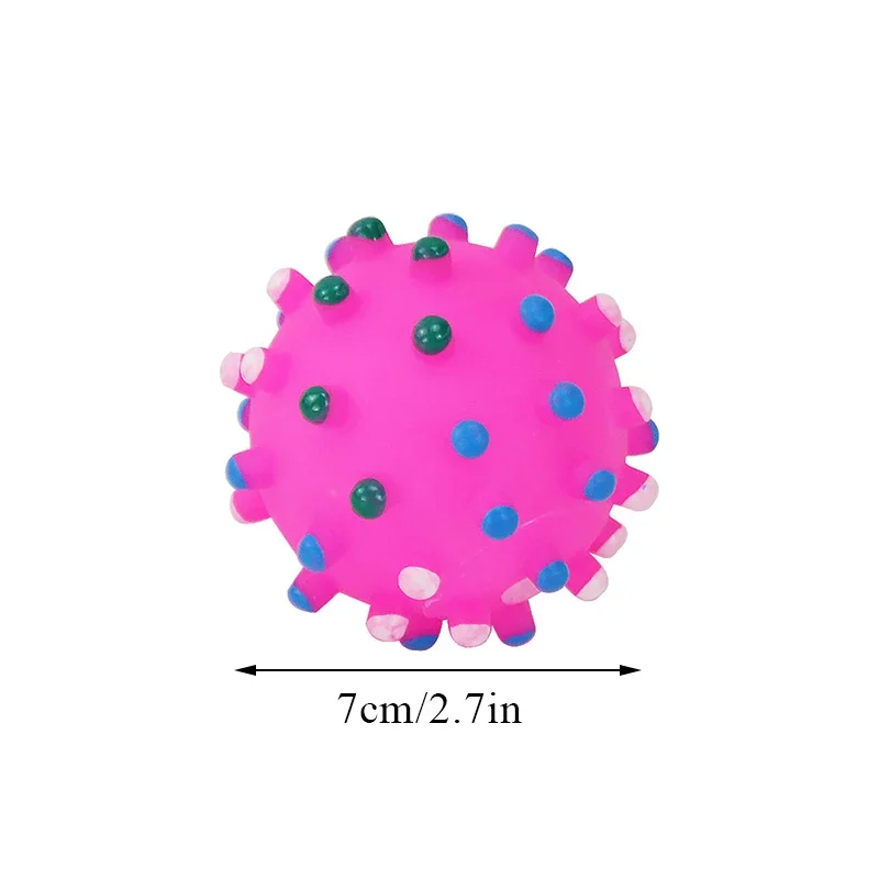 Spike Ball Sounding Toy Dogs Molar Teeth Cleaning Small Spike Ball Pet Dog Toys Bite-Resistant Toys Puppy Toy Dog Chew Toys