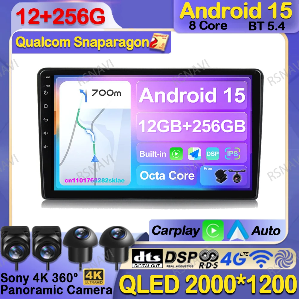 

Car Radio Android 15 For Peugeot 308 T9 308S 2013-2016 2017 Stereo 5G WIFI 360 Camera AI Voice Wireless WIFI+ 4G LTE RDS IPS BT