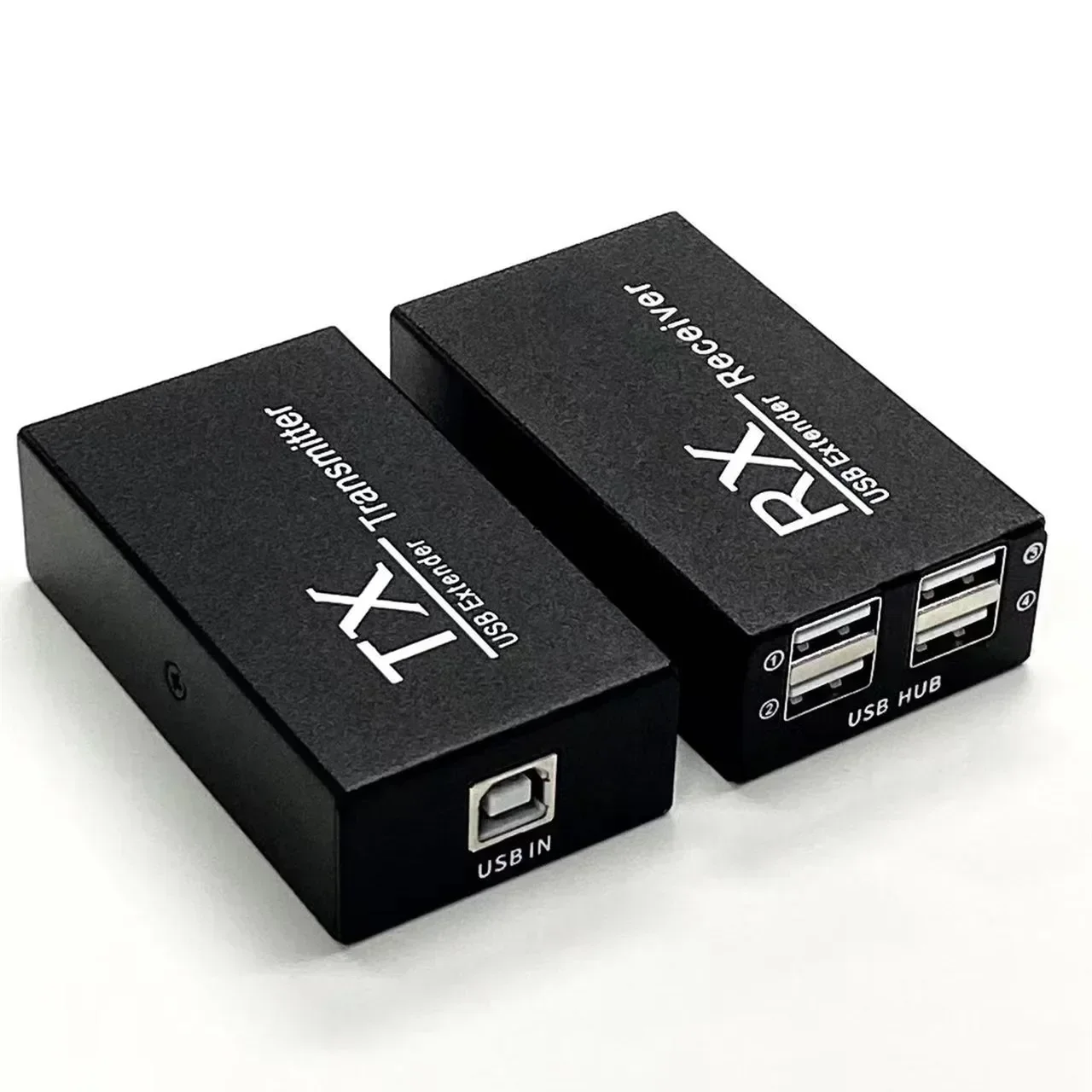 4-Port USB Extender Over RJ45 Ethernet CAT6 Network Cable 120m USB Transmitter and Receiver for Keyboard Mouse Printer U Disk