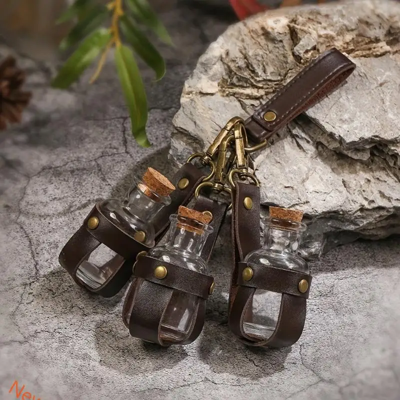 Bouteille potion sorcière Halloween avec porte-cuir Stoppers Corppers Costume Costume Cosplay Accessoires pour femmes