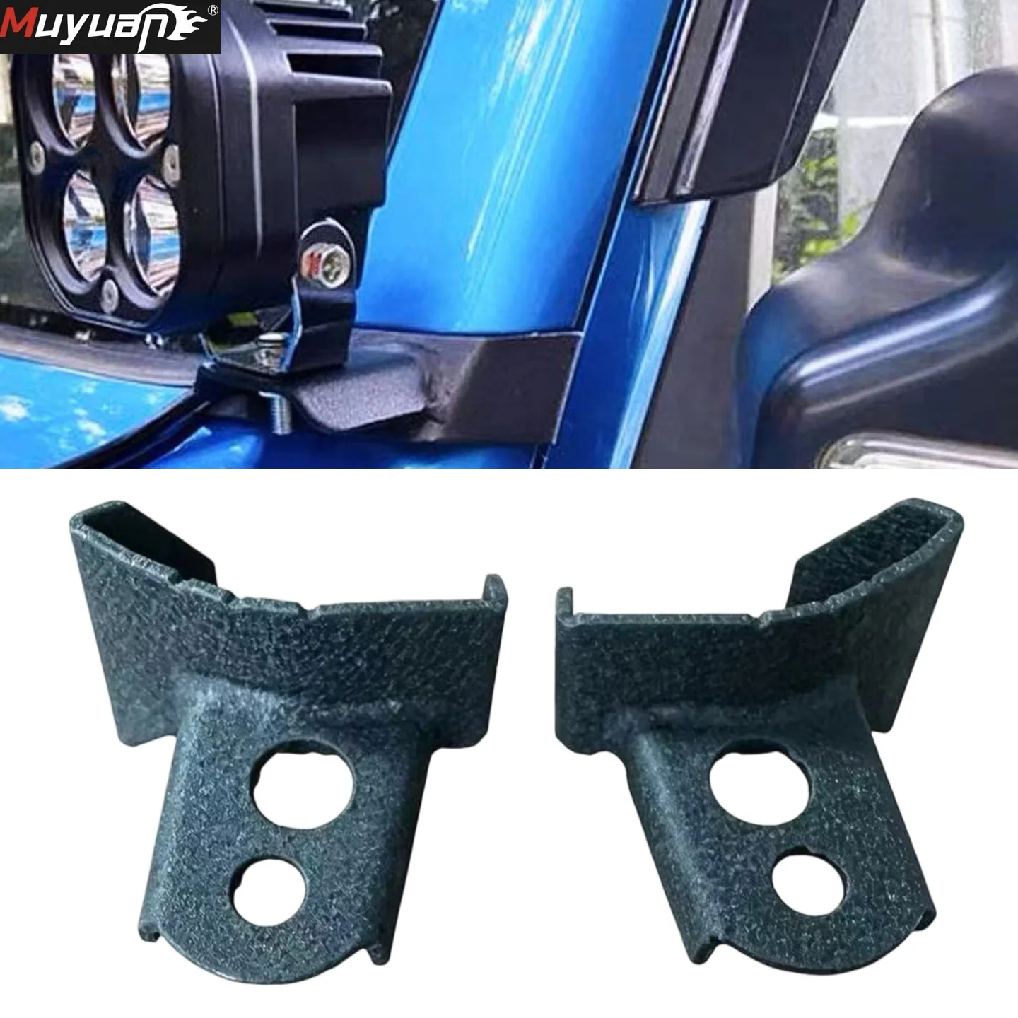 

Front A Pillar Work Light Fog Light Mounting Bracket Holder for Suzuki Jimny Jb64 jb74 3/5 door 2019-2026 Exterior Accessories