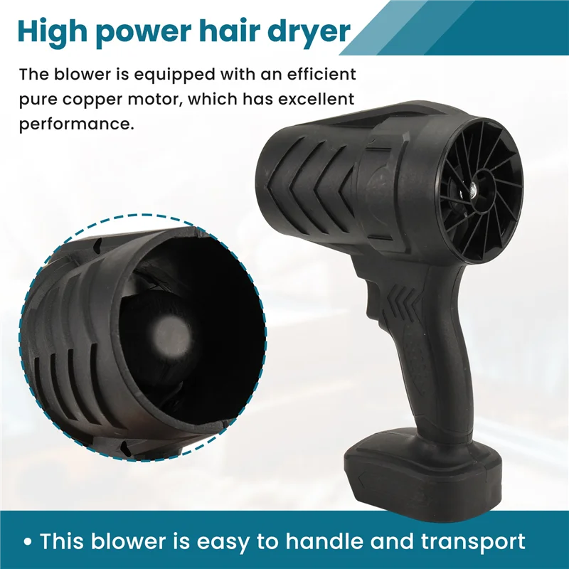 A93Z منفاخ توربو كهربائي بدون فرش مروحة نفاثة للبطارية أداة تبريد عالية الطاقة، غسيل السيارات، إزالة الغبار