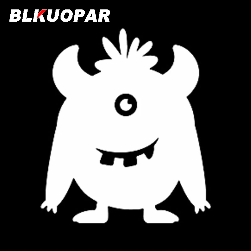 BLKUOPAR Monster One Eyed Silhouette Car Stickers Sunscreen Car Assessoires Decals  Motorcycle Helmet Snowboard JDM Decoration