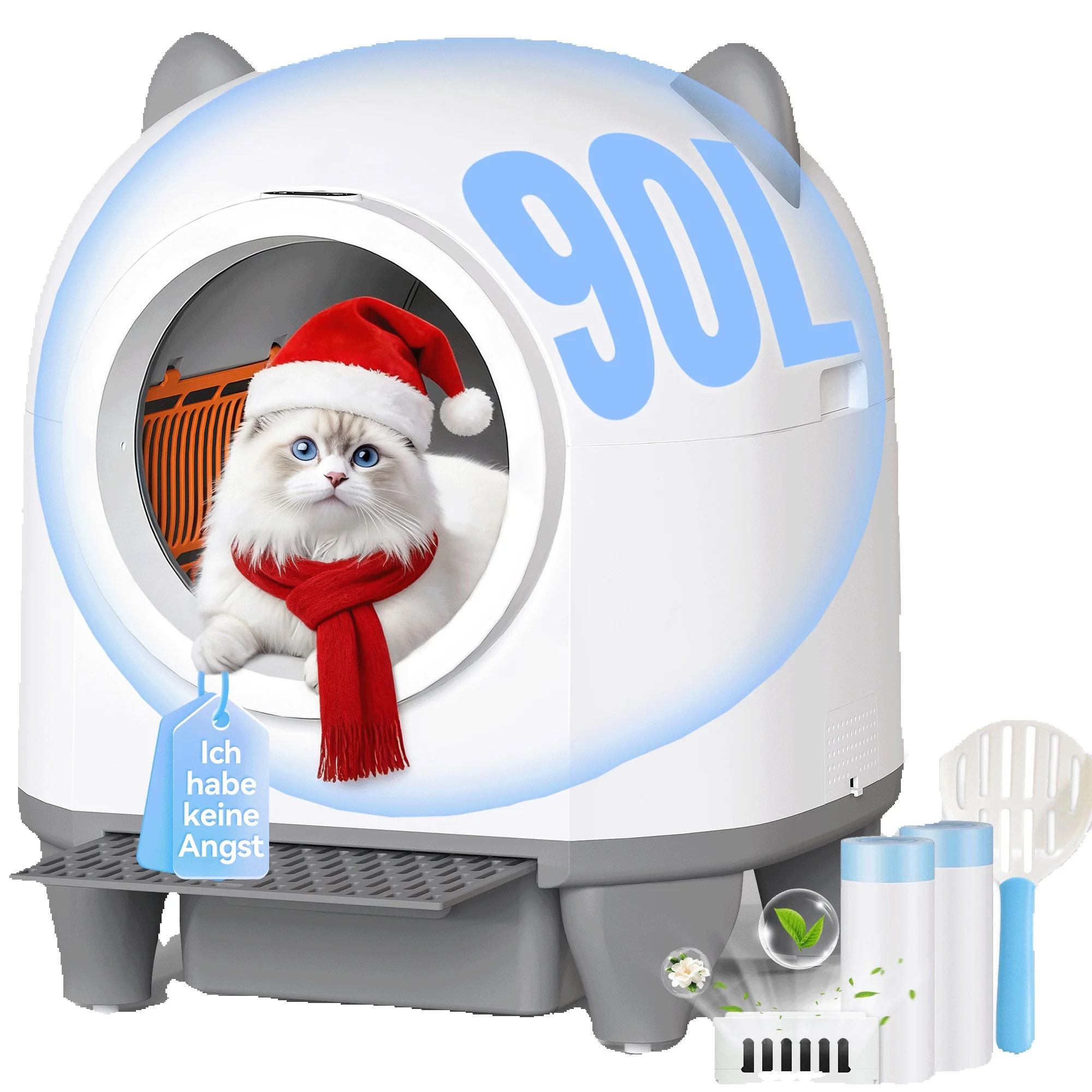 Devoko Self-cleaning Cat Toilet Infrared Protection Odor Protection Health