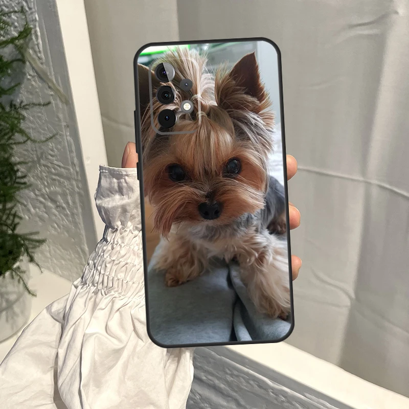 Yorkshire Terrier perro cachorro funda para Samsung Galaxy A15 A35 A55 A54 A34 A14 A13 A23 A33 A53 A52 A32 A12 A56 A36 A16 A17