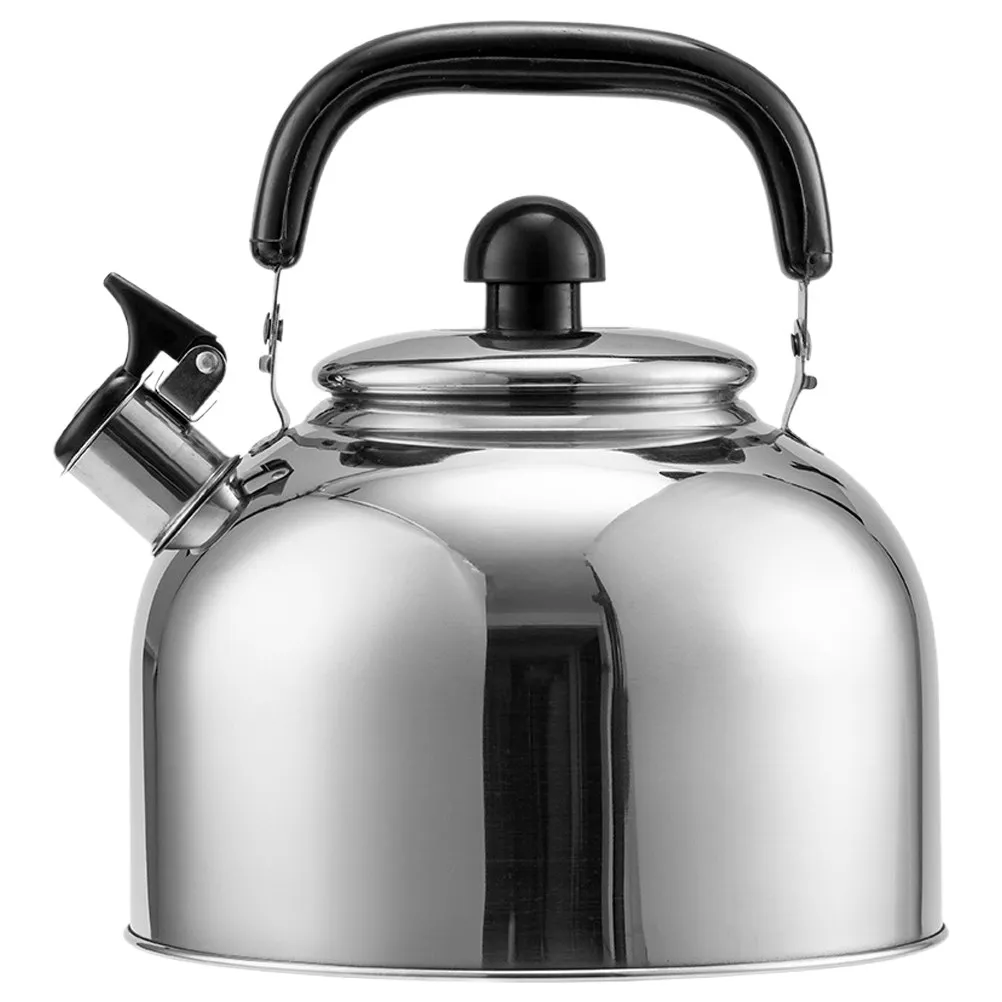 5L Whistling Tea Kettle Stainless Steel Stovetop Pot Heat Resistant Handle Fast Boiling Large Capacity Kitchen Teakettle For