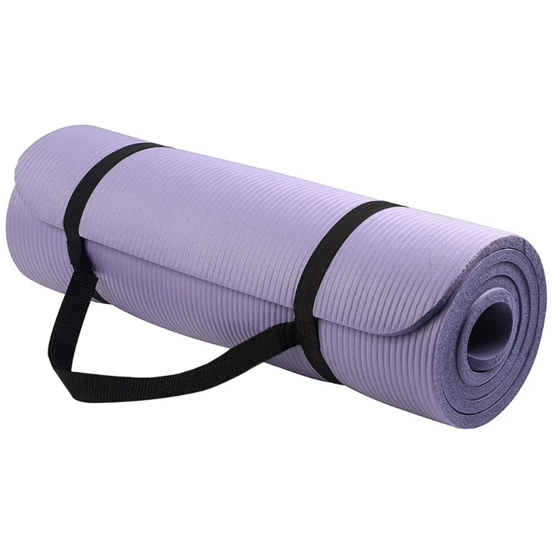 Non-slip yoga mat for exercise, 1cm, for Pilates and fitness, 1 set