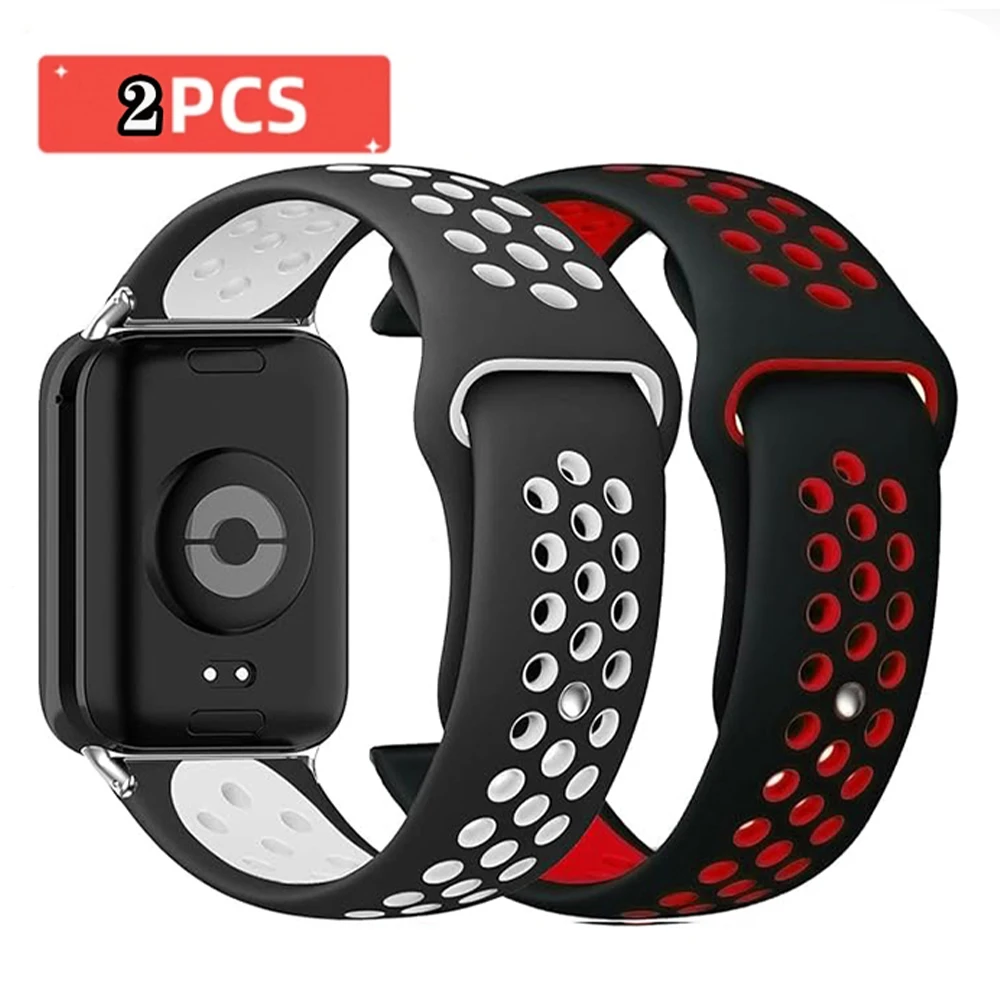 Correa de silicona para Xiaomi Redmi Watch 4, repuesto de pulsera deportiva para Mi Band 8 Pro, accesorios de pulsera, 2 uds.