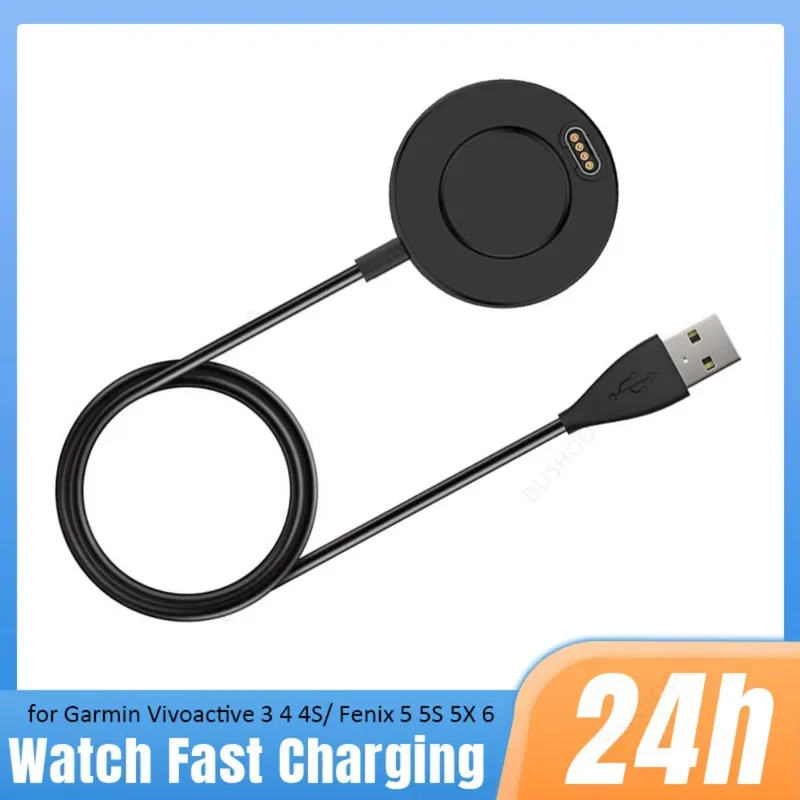 

1PCS Watch Fast Charger Dock for Garmin Vivoactive 3 4 4S/ Fenix 5 5S 5X 6 6S 6X / Venu 2 2S Sq USB Charging Cable Stand Station