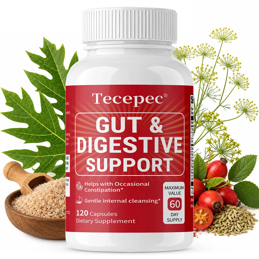 Gut Health Relief Supplement for Women and Men, Gut and Digestive Support Capsules for Constipation, Bloating & Gas Relief